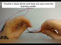 Casting on stitches using a crochet hook