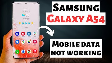 Samsung A54 5g How to Fix Network Problem || Mobile data not working || Network issue