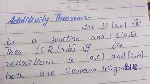 Substitution Theorem &Additivity Theorem in Real Analysis-2 #versalearnhub #realanalysis