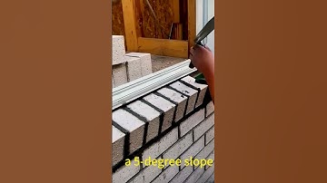 Why Smart Builders Tilt Windows BricksLIKE THIS! 💧