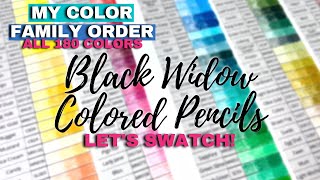 MY BLACK WIDOW COLOR FAMILY ORDER & MORE! |  ALL 180 COLORS | Lets Swatch Together! screenshot 5