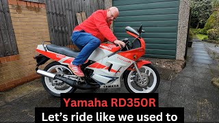Yamaha RD350 R out for a ride. Come join me on a beautiful Spring day in 2024