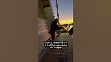 Installing siding in a gable