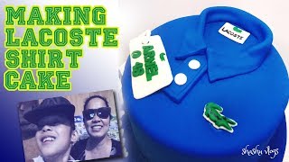 lacoste t shirt cake