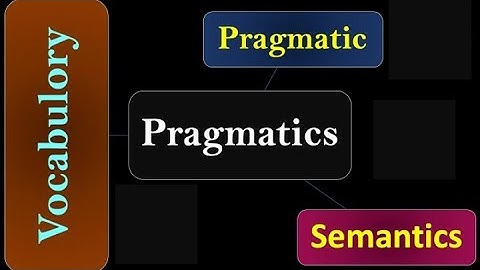 (Lecture-10), Pragmatics; Pragmatic; Semantics, Study of Meaning in Context and Use