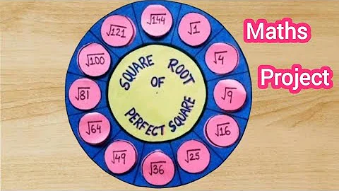 Model on Square roots of perfect square |Maths TLM on square roots | Maths working model #mathstlm