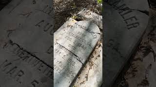 The grave of Manson Hamler in the Mahone Cemetery which began as burial ground for enslaved people