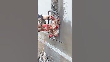 High frequency ring saw #Reinforced concrete cutting #Save time, labor and high efficiency