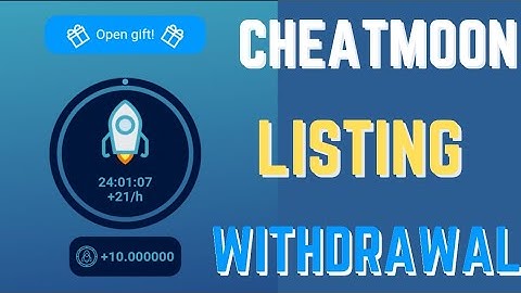 CheatMoon Token listing & withdrawal anounced || Do this now! #cheatmoon #cryptomining #freecrypto