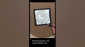 Mindful Monday 24. Draw  along with me and create this tile using the Zentangle Method. #zentangle