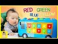 Learn colors & numbers with Tayo little bus & The Wheels on the bus Nursery Rhymes Song for kids