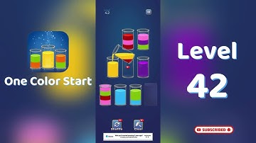 One Color Start Level 42 Walkthrough 🎨 | Sorting Game | Puzzle Game Solutions & Tips | Go Answer