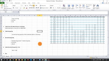 Cable voltage drop calculation I cable size calculation I cable size selection formula I Cable Size