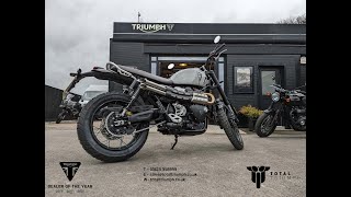 Total Triumph Slash Cut Exhaust for Triumph Scrambler 1200 X / XE (2024 onwards)