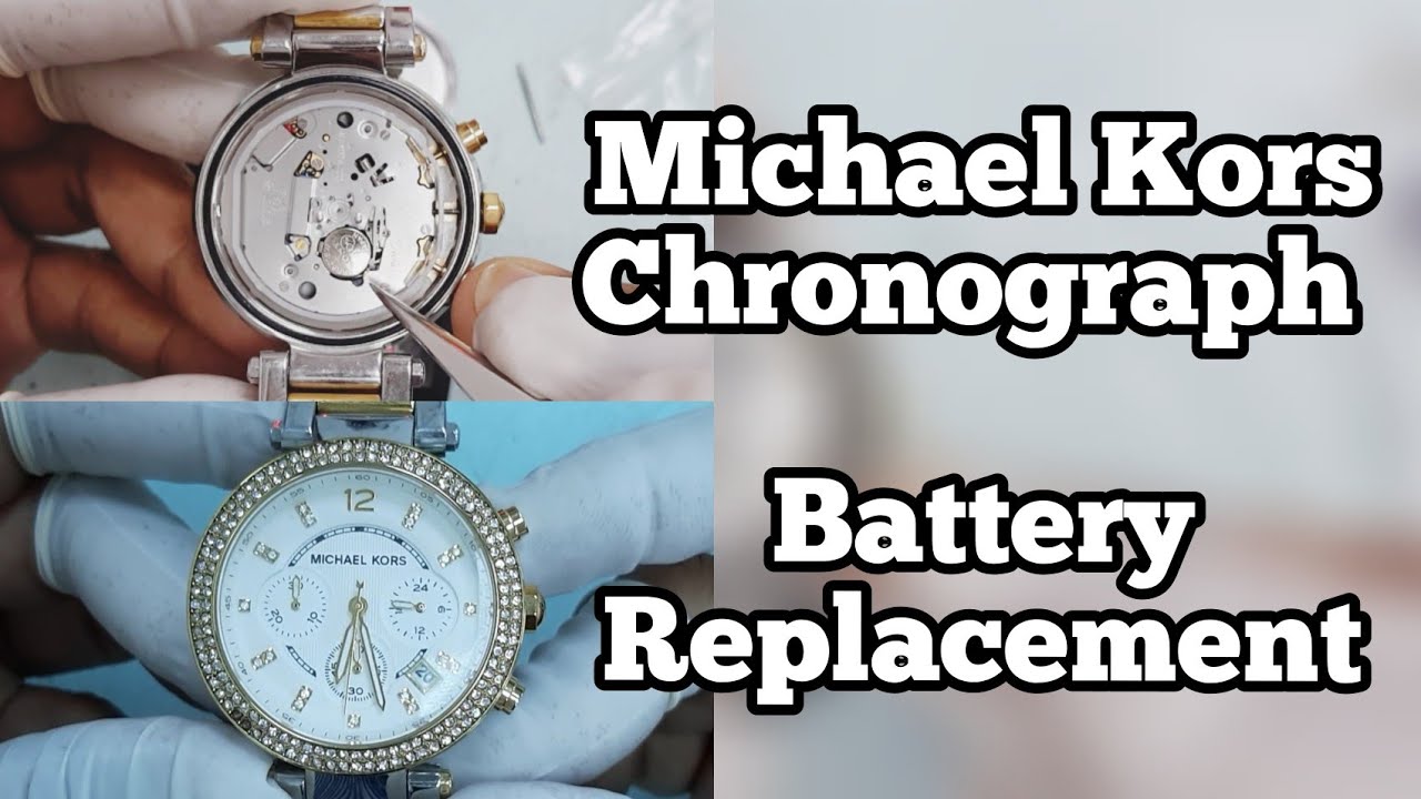 Changing The Battery In A Michael Kors Watch DIY  YouTube