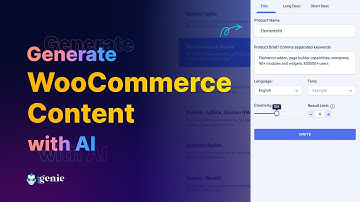 GetGenie AI Template : WooCommerce Wizard