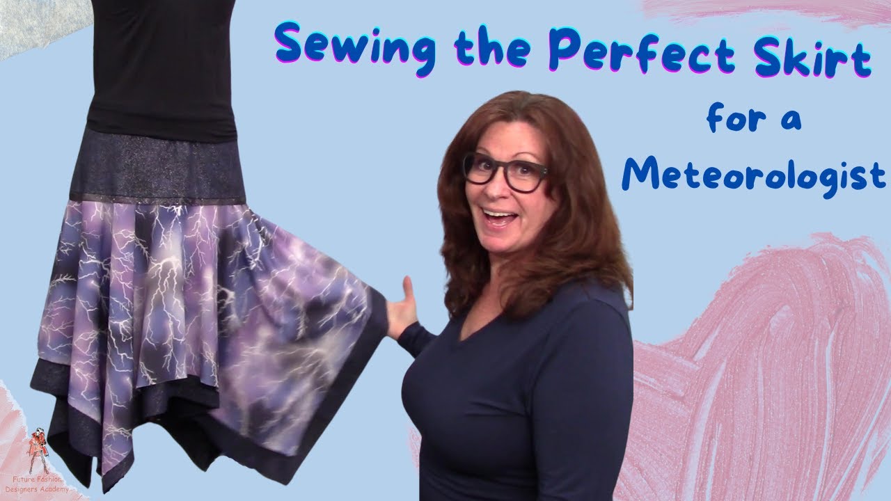 Sewing an Electric Skirt for Ginger Zee - YouTube