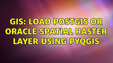 GIS: Load PostGIS or Oracle Spatial Raster Layer using PyQGIS