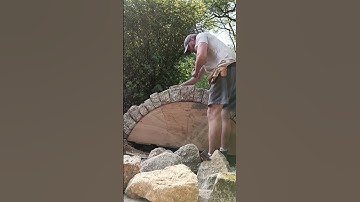 Preparing stone for stone arch #stonemasonry #stonewall #architecture #building