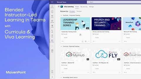 Mini Clip: Blended Learning with Viva Learning and Curricula
