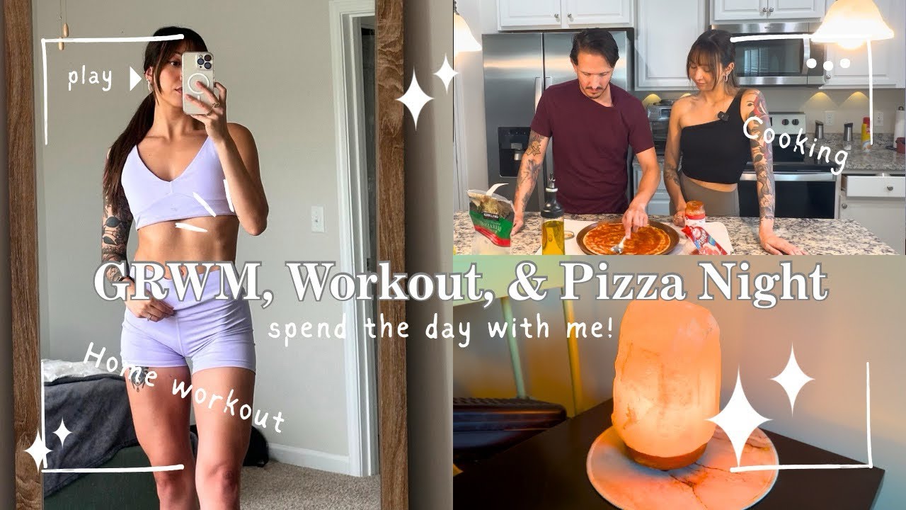 Vlog: GRWM, Dentist, Home Workout & Pizza Night with My Husband 🍕💪🪥