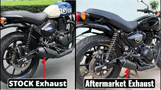 Hunter 350 Stock Exhaust Vs Aftermarket Exhaust Sound - Which is Better?