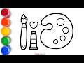 Color Brush & Palette Drawing for Kids 🖌️🎨 | Learn Colors & Fun 2D Animation 🌈Chuchu Draw TV 🎨 |