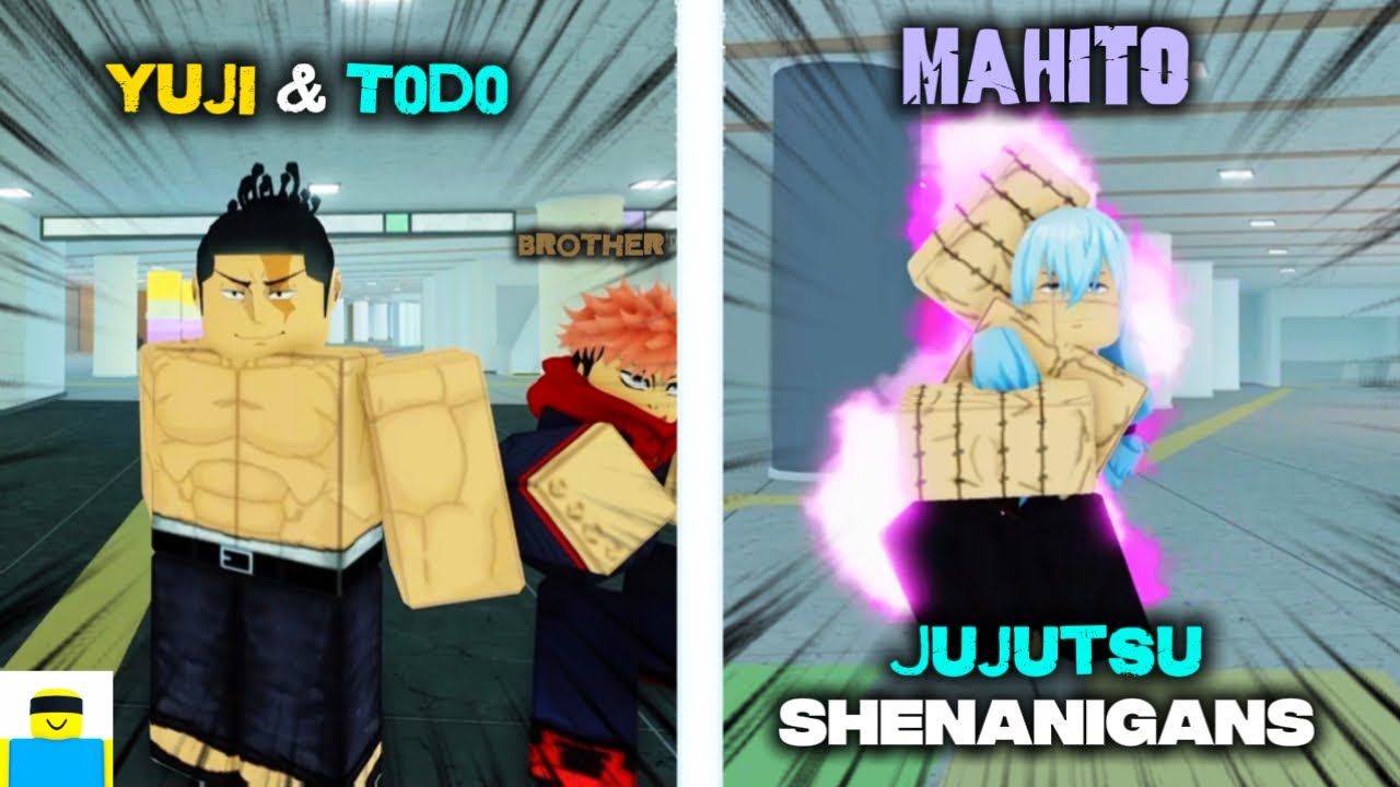 Yuji and Todo vs MAHITO in Jujutsu Shenanigans (JJS)