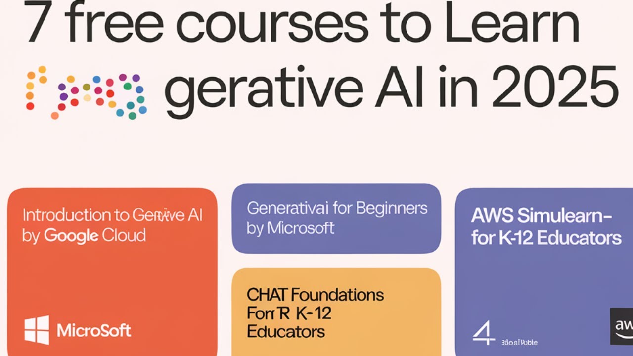 7 Free Generative AI Courses for 2025 - YouTube
