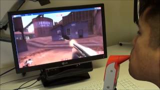 The mouth controlled IntegraMouse with Team Fortress, Call of Duty and DiRT3