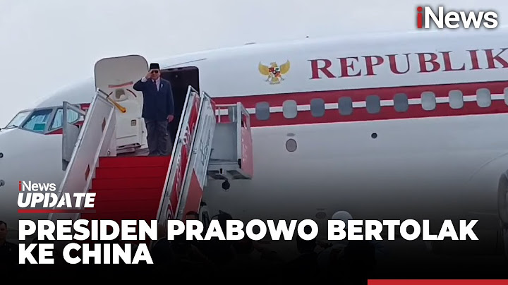 Naik Pesawat Kepresidenan, Presiden Prabowo Bertolak ke China Hari Ini