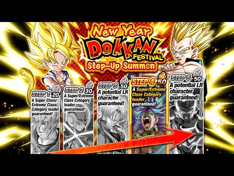 3000 STONES! 2022 NEW YEAR STEP-UP DOKKAN FESTIVAL BANNER SUMMONS! Dragon Ball Z Dokkan Battle