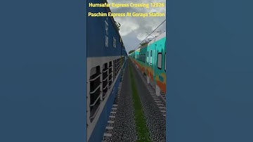 Humsafar Express Crossing | Paschim Express | MSTS | OPEN RAILS | #msts #openrails #jpgaming #viral