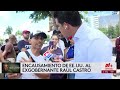 Cubanos exiliados en Miami salen a celebrar el encausamiento de Raúl Castro
