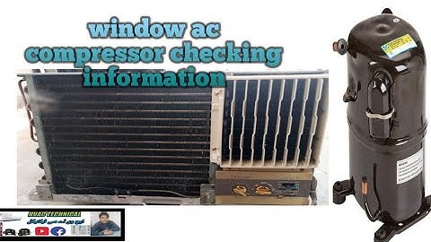 how to test window ac compressor pumping and restart checking method