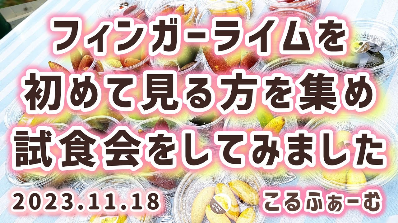 【 フィンガーライム 】フィンガーライムを知らない方も試食会
