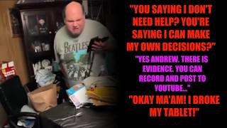 The COMPLETE BROKEN TABLET TANTRUM l Autism Faker Andrew Ditch Versus EVERYONE l 2025