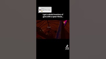 Rust Console I got a whole inventory of guns with a spear throw..#shorts