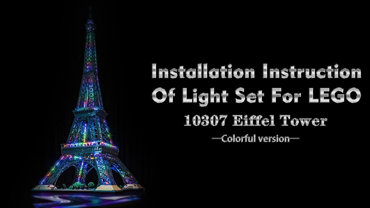 Installation Instruction Of Light Set For LEGO 10307 Eiffel Tower ...