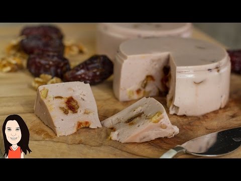 Make Your Own Date and Walnut Vegan Cheese - Oil Free Recipe!