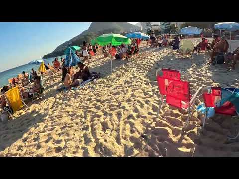 Really?! 😲 THE BEST BEACH TOUR in 4K! 🇧🇷 Beach Walk in Leblon, Rio de Janeiro | Brazil