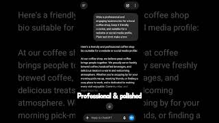 AI Wrote This Business Bio