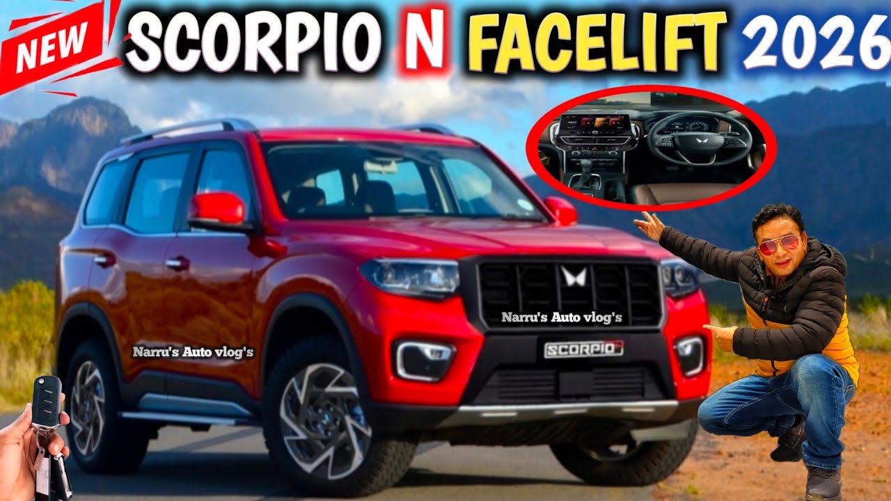 NEW SCORPIO N FACELIFT 2026 FIRST LOOK✅ MAHINDRA SCORPIO N FACELIFT 2026 ✅SCORPIO N @NarrusAutovlogs