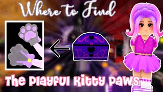 Playful Kitty Paws Chest location! Royale high Halloween Maze 2020!