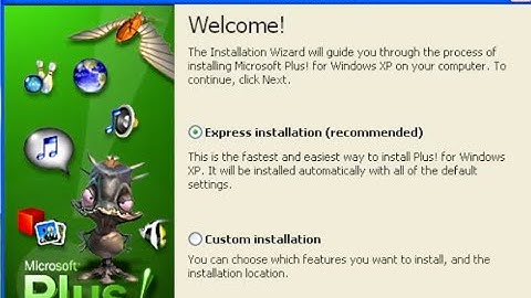 Microsoft Plus! for Windows XP Setup and Desktop Themes Walkthrough