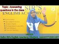 Sumiya with her stunning presentation on the topic "Answering questions in the class"