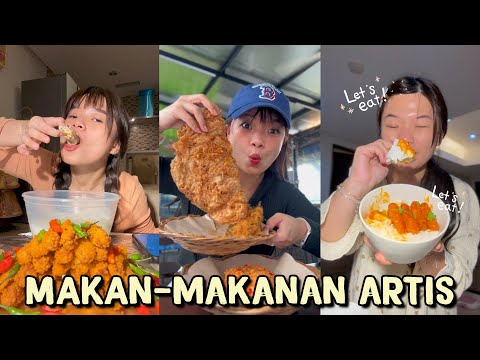 SEHARIAN MAKAN MAKANAN ARTIS!! - TIKTOK VELIAVEVE MAKAN-MAKAN