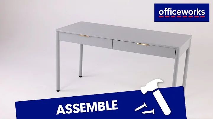 Otto Kolding 1400x600 2 Drawer Desk Assembly