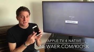 NewAer Kiosk with Bluetooth Low Energy Proximity detection on Apple TV