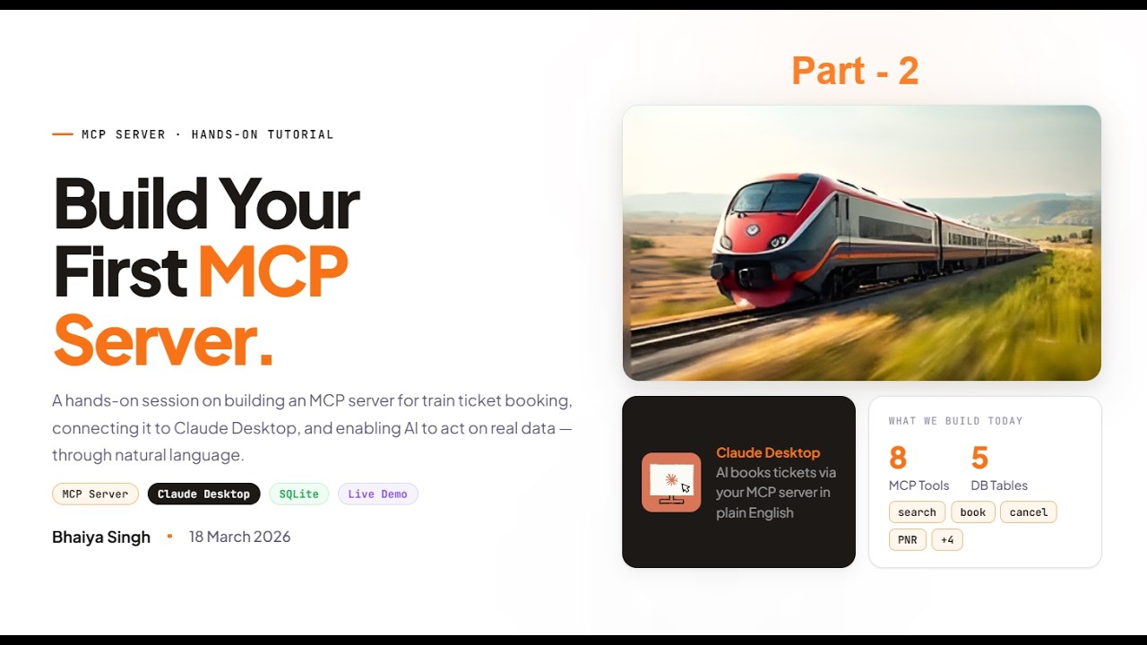 Build First Local MCP Server (Part 2) | Claude Desktop + AI Ticket ...
